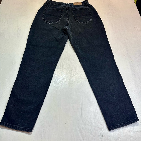 Vintage Riders Denim Jeans Women’s 14 Med USA Made Black High Rise Straight - Picture 3 of 12